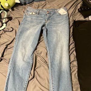 Skinny mid rise jeans